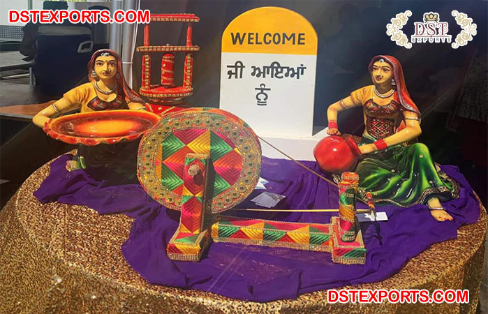 Bollywood Wedding Welcome Table Decoration