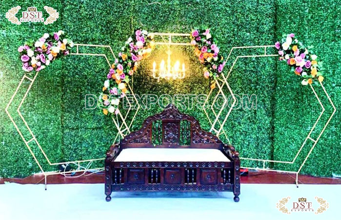 Wedding Metal Arches in Hexagon Style