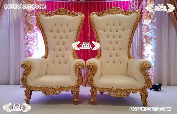 Royal Queen King Throne Wedding Chair