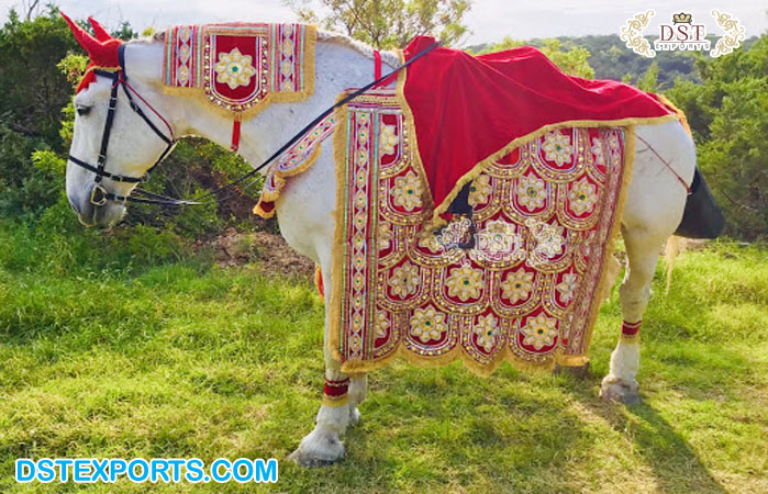 Indian Groom Riding Horse Costume Decoration