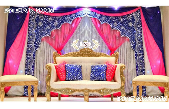 Indian Reception Party Decor Stage Backdrop