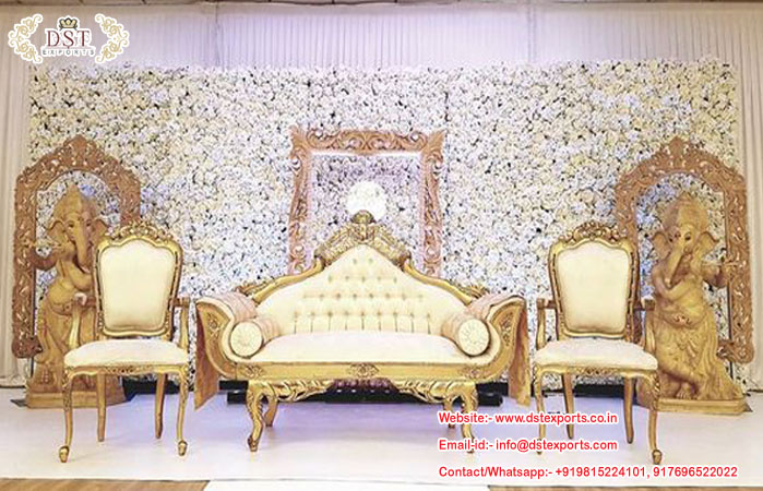 Diamond Look Maharaja Wedding Stage Sofas
