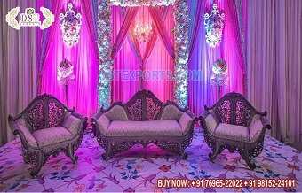 Maharaja Style Royal Wedding Stage Sofa Set