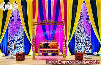 Punjabi Wedding Sangeet Night Backdrop Curtains
