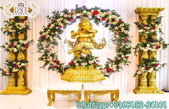 Great Hindu Wedding Entrance Decor With Ganesha