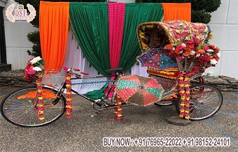 Bollywood Style Bride Groom  Entry Rickshaw