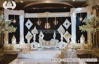 Dreamy Canadian  Wedding Stage Backdrop Frames
