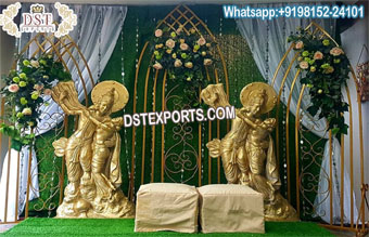Attractive Leaf Style Wedding Metal Backdrop Panel