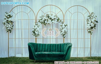 Stunning Engagement Stage Metal Stand Decor