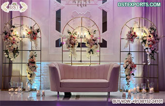 Creative Wedding Stage Window Style Metal Arches