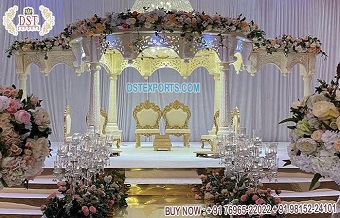 Heavenly King Queen Wedding Mandap Decoration