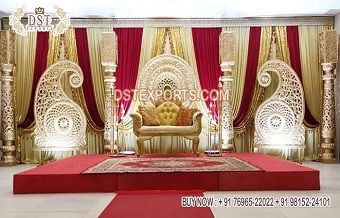 Traditional Open Style Wedding Stage Decoration