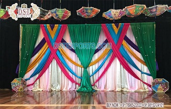 Muslim Heena Function Backdrop Curtain & Drapes