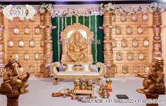 Traditional Jhronka Theme Wedding Stage Set