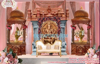 Traditional Manavarai Theme Wedding Stage