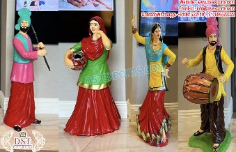 Punjabi Cultural Bhangra Statue For Wedding