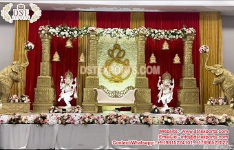Aesthetic South Indian Wedding Stage Setup