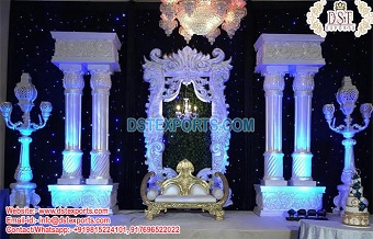 Contemporary Christian Wedding Stage Decoration