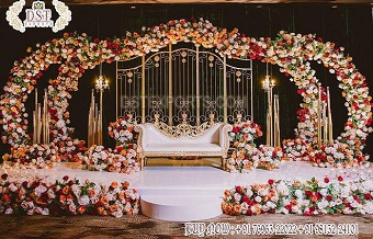Gorgeous Wedding Party Night Stage Metal Backdrop