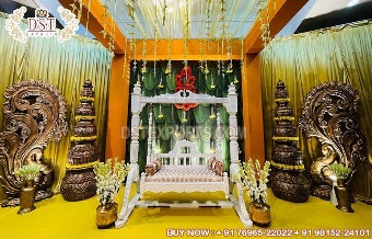 Elegant Wedding Stage Swing & Decorative Props