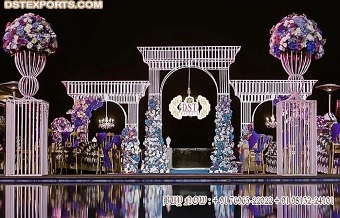 Ravishing Wedding Stage Backdrop Metal Arches