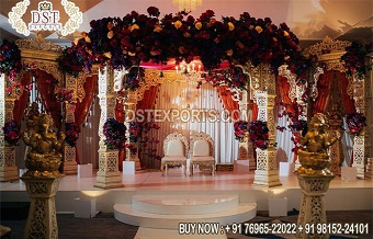 Romantic Wedding Night Bollywood Mandap Set
