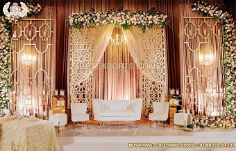 Ravishing Look Laser Cut Wedding Backdrop
