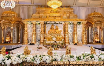 Grand Lord Shiva Theme Wedding Mandap Decor