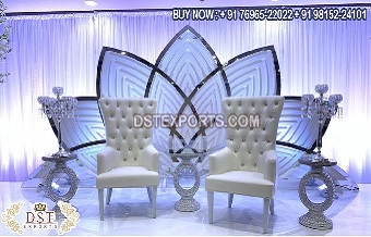 Western Wedding Stage Acrylic Lotus Backdrop Panel
