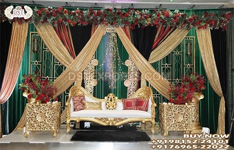 Royal Wedding Roka Ceremony Stage Decor