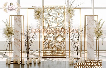 Western Wedding Party Metal Panel For Decor