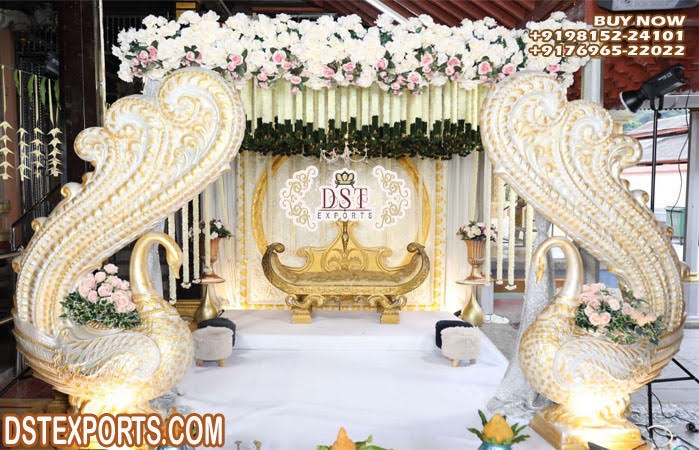 Traditional Wedding Stage Peacock Statues or Decor