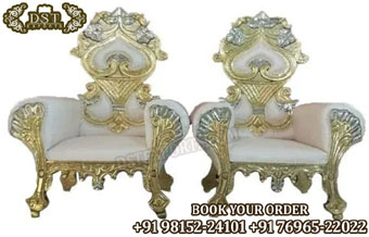 Maharaja Look Couple Chairs For Wedding