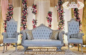 Royal King Throne Sofa Set for Wedding Couples