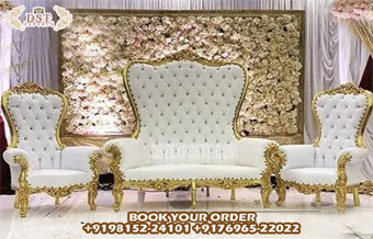 Royal Look Maharaja Wedding Throne Sofa Set