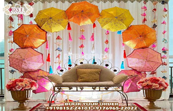 Pretty Colorful Umbrellas for Wedding Decor