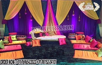 Buy Mehndi Curtain Drapes for Stage Decor