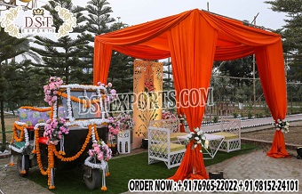 Elegant Mehndi Benches & Bridal Entry Auto Ricks