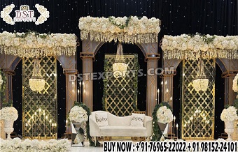 American Wedding Stage Decoration With Transparent