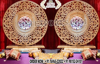 Glamorous Round Frame For Wedding Stage Decor