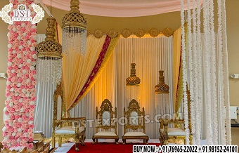 South Indian Wedding Mandap Chairs Set