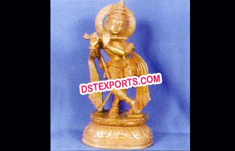 Shree Krishna Golden Statue