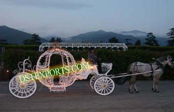 Lighted Wedding  Cinderella Carriage