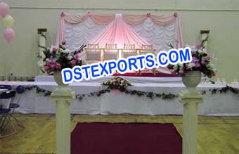 Pink Wedding Stage Backdrops