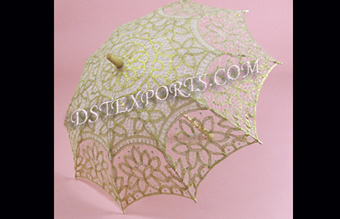 Wedding Pearl Inlayed In Gold Umbrellas
