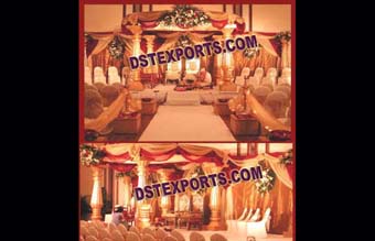 Decorated Royal Indian Wedding Mandap Set