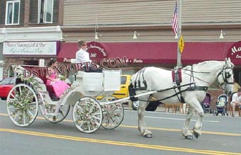 Victoria Antique White Carriages