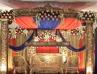 INDIAN WEDDING WOODEN CARVED STAGE