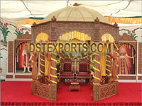 WOODEN CARVED MANDAP WITH DOM
