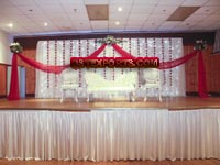 ASIAN WEDDING STAGE WITH PEARL FURNITURE